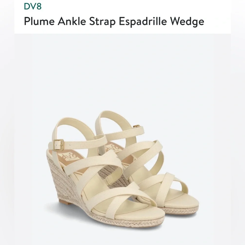 Dolce Vita Pale Lavender Plume wedge espadrilles size 9